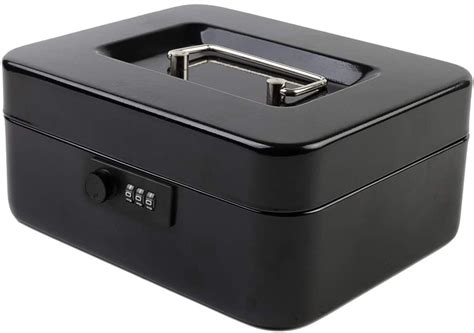 metal box with combination lock|safe box with combination lock.